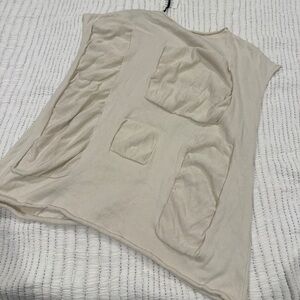 NWT La Vaca Loca Cream Sleeveless Top